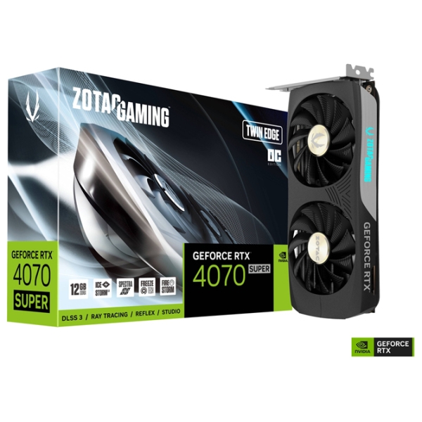 Видеокарта Zotac GeForce RTX 4070 SUPER Twin Edge OC 12 ГБ PCI Express x16 4.0 photo 6