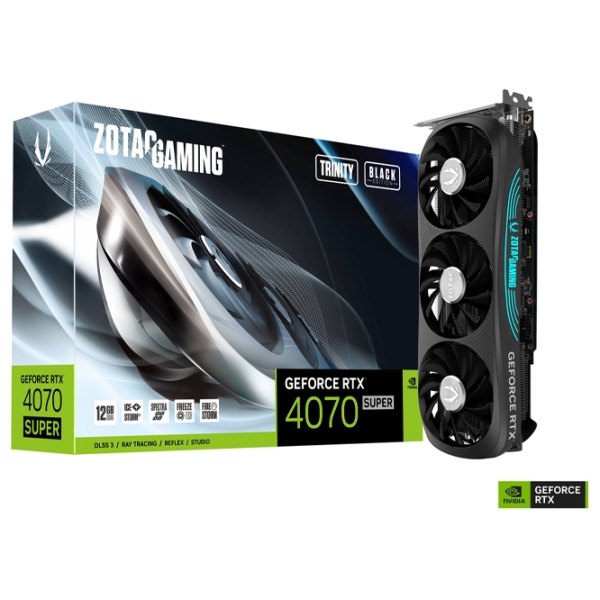 Видеокарта Zotac GeForce RTX 4070 SUPER Trinity Black Edition 12 ГБ PCI Express x16 4.0 photo 6