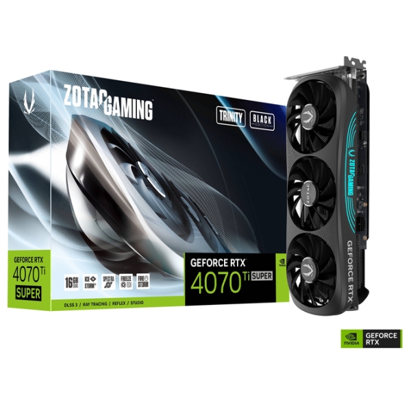 Видеокарта Zotac GeForce RTX 4070 Ti SUPER Trinity Black Edition 16 ГБ PCI Express x16 4.0 photo 6