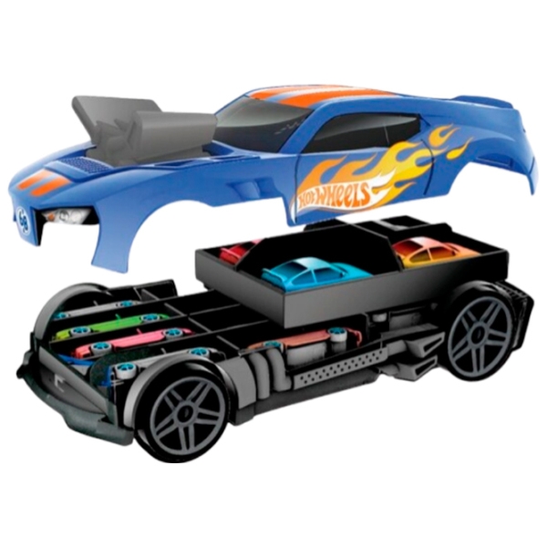 Container pentru mașini Hot Wheels HWCC15 Blue  photo 2