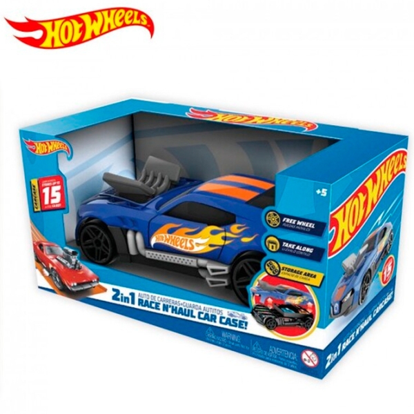 Container pentru mașini Hot Wheels HWCC15 Blue  photo 4