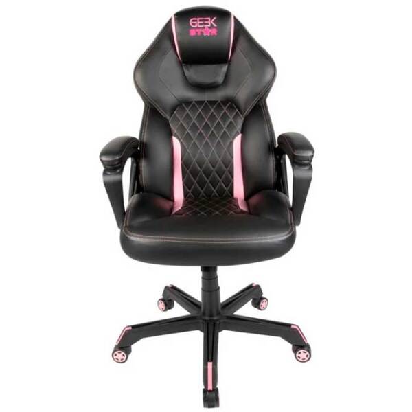 Scaun Gaming Konix Geek Star Onyx Black Pink  photo 2