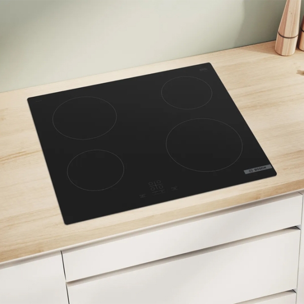 Plită încorporabilă electrică Bosch PKE611BA2E Black Vitroceramică, 6600 W, Hi-light photo 5