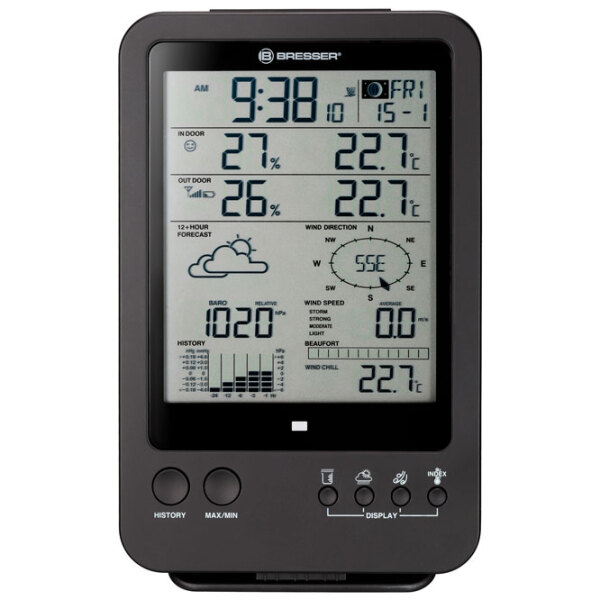 Stație meteorologică Bresser 5 in 1 Black  photo 3