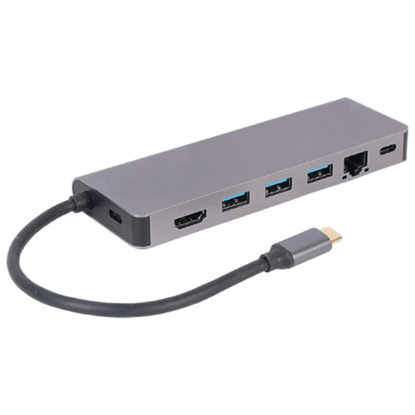 Адаптер Cablexpert A-CM-COMBO5-05 Серый USB Type-C photo 2