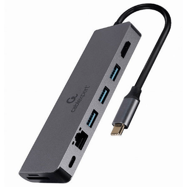 Адаптер Cablexpert A-CM-COMBO5-05 Серый USB Type-C photo 3
