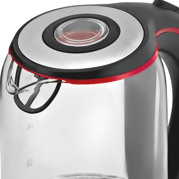 Ceainic electric Vitek VT-7009 Black 2200 W, 1.7l, Material interior: Sticlă photo 2