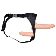 Страпон You2Toys Double Dong Бежевый