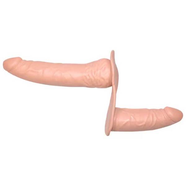 Страпон You2Toys Double Dong Бежевый  photo 2