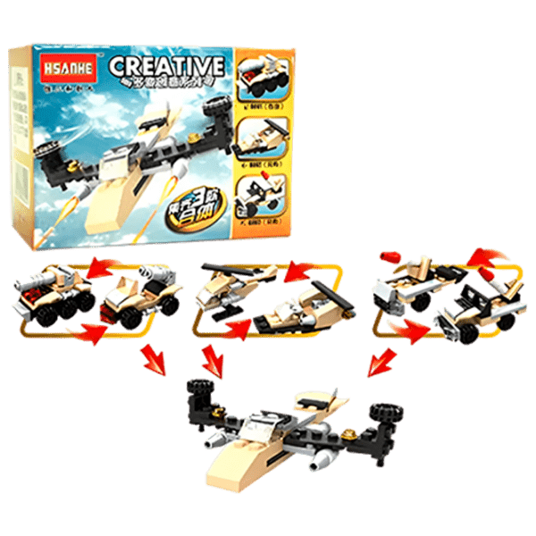 Конструктор Hsanhe Mini Car Разноцветный Количество деталей , 3+ photo 1