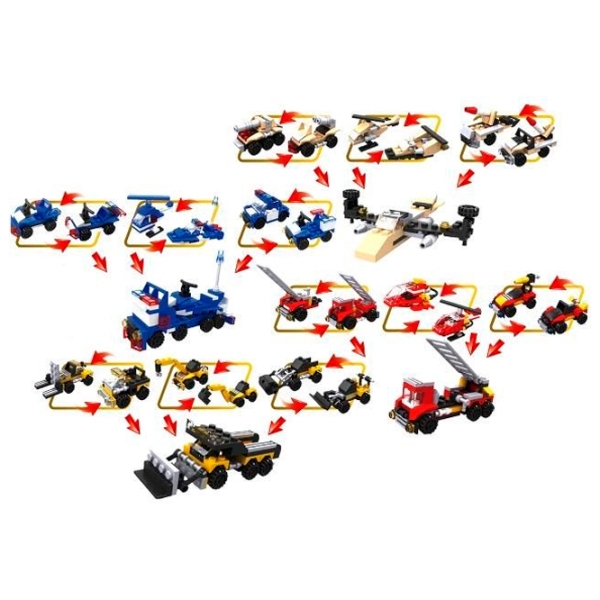 Конструктор Hsanhe Mini Car Разноцветный Количество деталей , 3+ photo 3