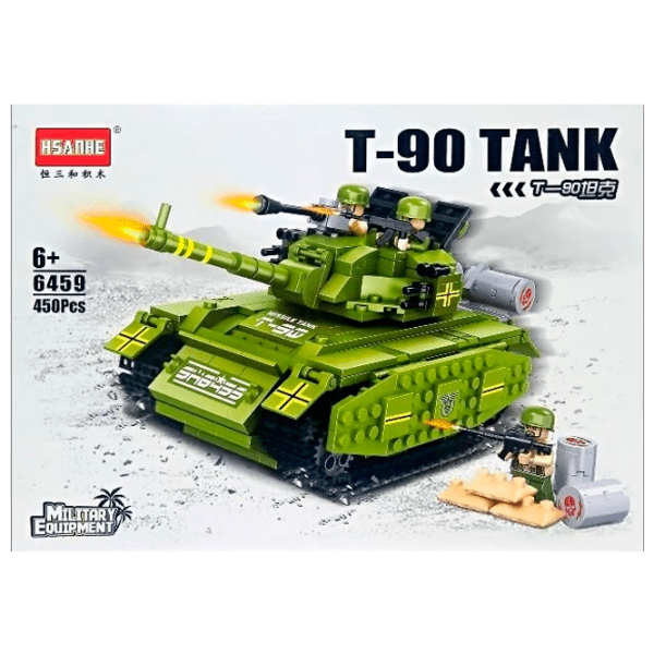 Конструктор Hsanhe Т90 Зеленый Количество деталей 450, 6+ photo 1