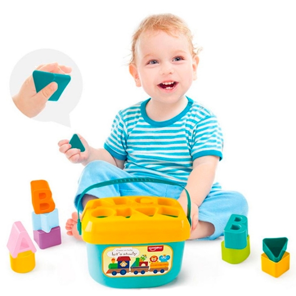 Конструктор Hsanhe Baby's first blocks Разноцветный Количество деталей 16, 1.5+ photo 3