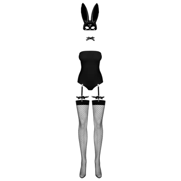 Комплект нижнего белья Cottelli Bunny Costume (L/ XL) Черный  photo 1