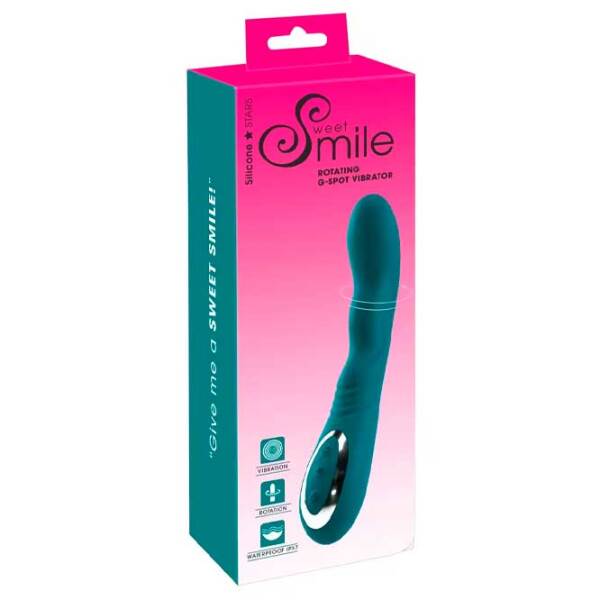 Вибратор Sweet Smile Rotating G-Spot Бирюзовый  photo 6