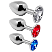 Анальная игрушка Alive Metal Plug Серебристый 