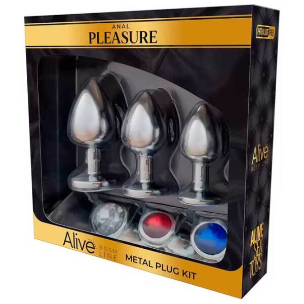 Анальная игрушка Alive Metal Plug Серебристый  photo 5