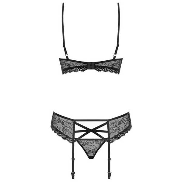Set lengerie Obsessive Suspender (L/ XL) Black  photo 4