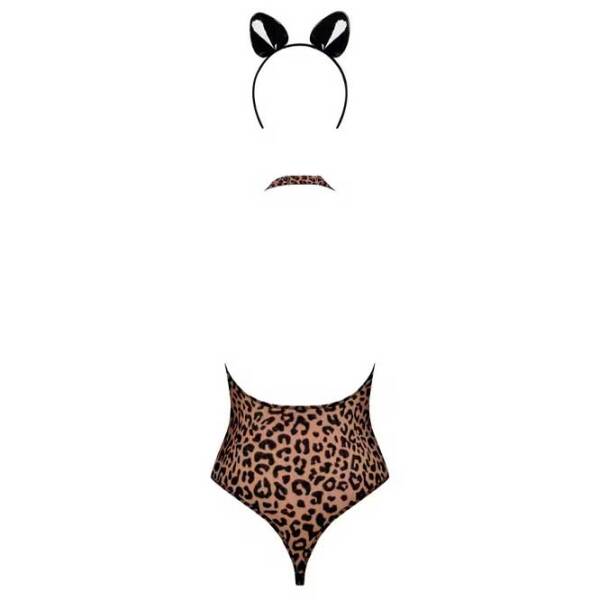 Нижнее белье сюрприз Obsessive Leocatia Teddy (S/ M) Коричневый  photo 4