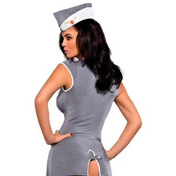 Set lengerie Obsessive Stewardess (S/ M) Gray  photo 2