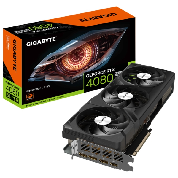 Видеокарта Gigabyte GeForce RTX 4080 SUPER WINDFORCE V2 16 ГБ PCI Express x16 4.0 photo 6