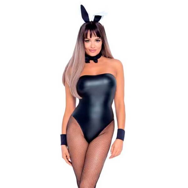 Комплект нижнего белья Cottelli Bunny Body (XL) Черный  photo 2
