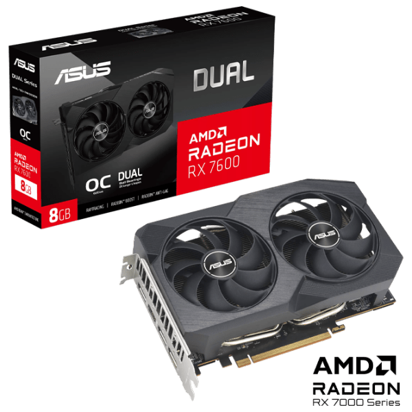 Placă video Asus Radeon RX 7600 XT Dual OC 8 GB PCI Express x8 4.0 photo 5
