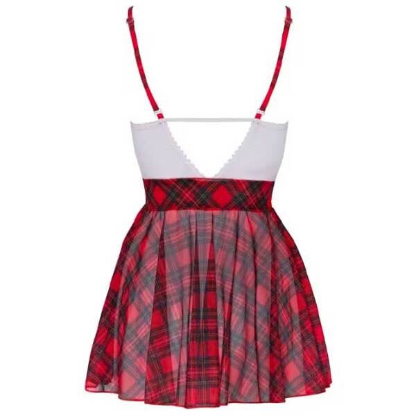 Комплект нижнего белья Cottelli Schoolgirl Plaid (XL) Красный  photo 5