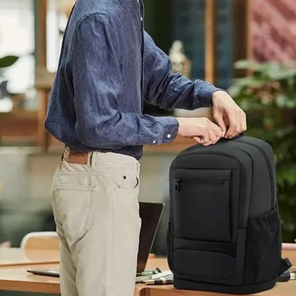 Rucsac pentru laptop Ninetygo Large Capacity Business Travel 15.6" Black  photo 7