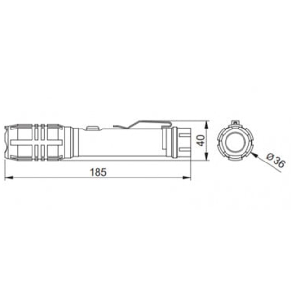 Lanternă GTV LT-LA8WT2-60 Black  photo 2
