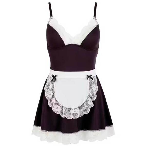 Комплект нижнего белья Cottelli Maid's Dress (M) Черный  photo 4