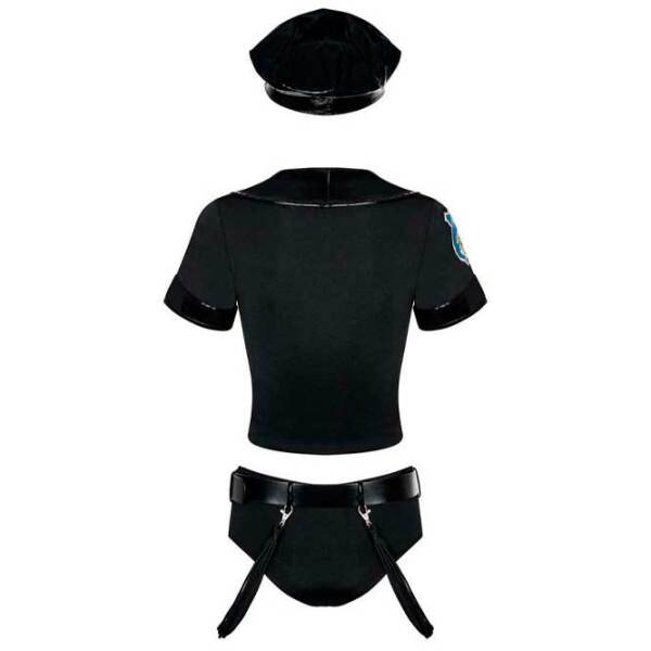 Lenjerie surpriză Obsessive Police (S/ M) Black  photo 3