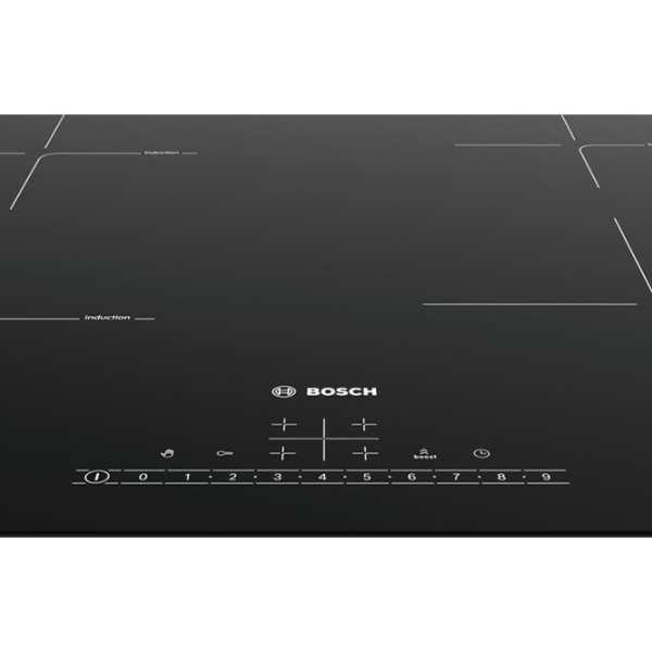Plită încorporabilă cu inducție Bosch PUE611FB1E Black Vitroceramică, 4600 W photo 2