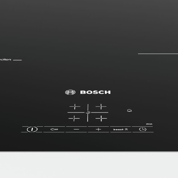 Plită încorporabilă cu inducție Bosch PIE601BB5E Black Vitroceramică, 7400 W photo 2