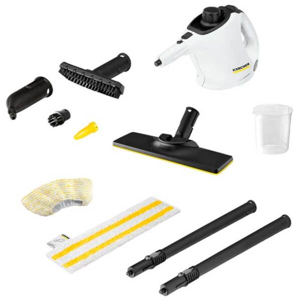 Curățitor cu aburi KARCHER SC1 EasyFix (1.516-401.0) White 1200 W, 15 g/ min, 0.2 l photo 2