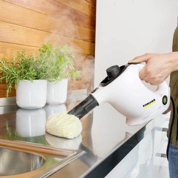 Curățitor cu aburi KARCHER SC1 EasyFix (1.516-401.0) White 1200 W, 15 g/ min, 0.2 l photo 8
