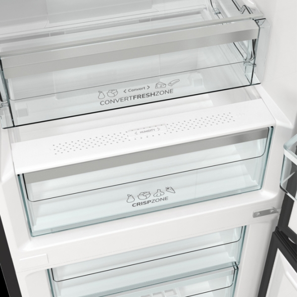 Frigider Gorenje NRK6192ABK4 Black 204l/ No Frost, 96l/ No Frost, A++ photo 7