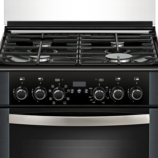 Aragaz Gefest 6302-04 0046 Black Tipul plitei: Pe gaz, 55 l, Tipul cuptorului: Electric photo 2