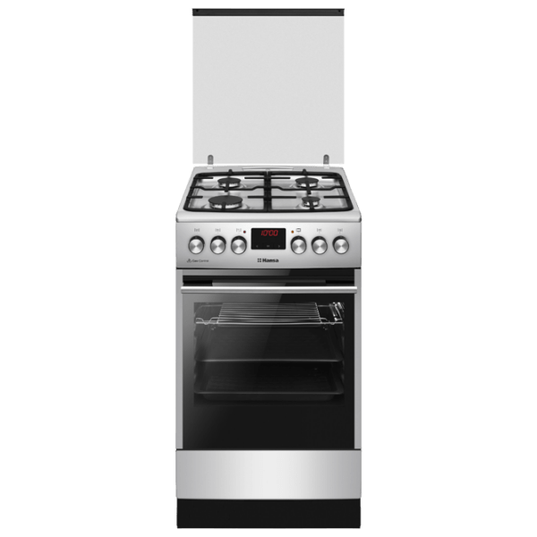Aragaz Hansa FCMS582258 Inox Tipul plitei: Pe gaz, 62 l, Tipul cuptorului: Electric photo 1