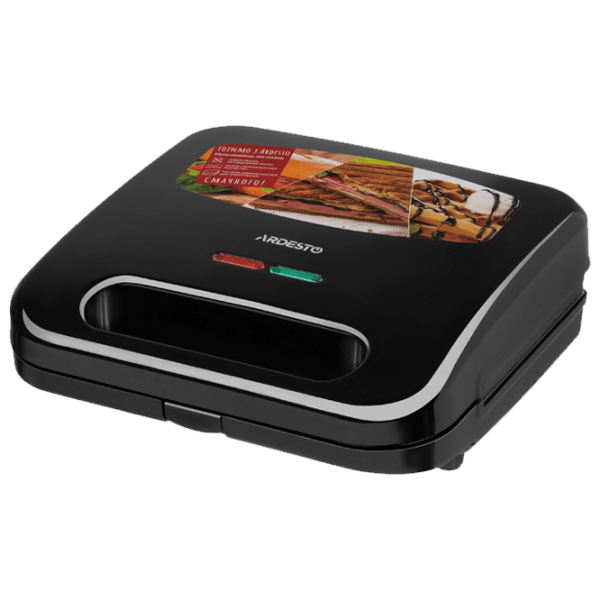 Aparat pentru sandvișuri Ardesto SM-H300B Black 700 W, Cantitatea de sandwich-uri:  photo 1