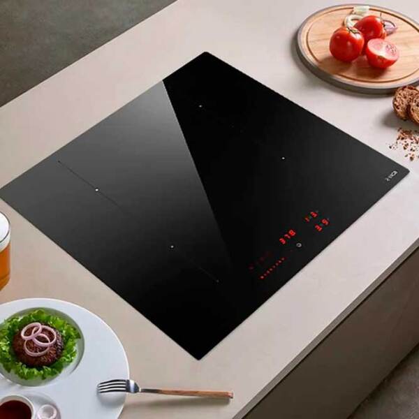 Plită încorporabilă cu inducție Elica Ratio 604 BL Black Vitroceramică, 7200 W photo 2