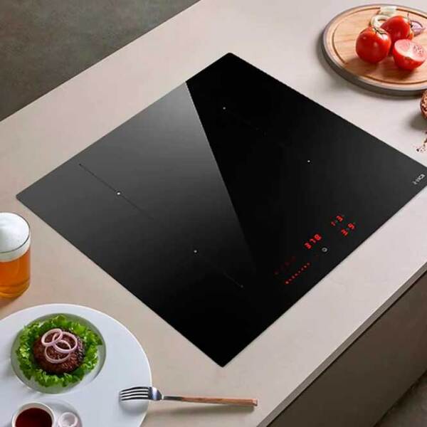 Plită încorporabilă cu inducție Elica Ratio 604 Plus BL Black Vitroceramică, 7200 W photo 2