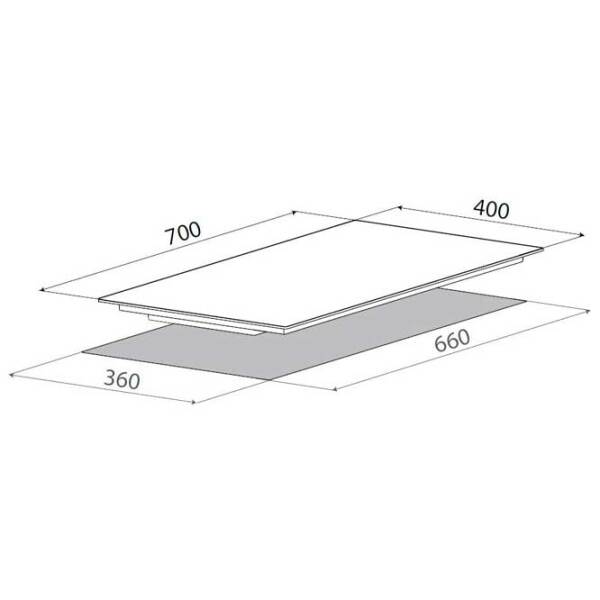 Plită încorporabilă cu inducție Elica Ratio 702 BL PRF0183888 Black Vitroceramică, 3100 W photo 5