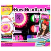 Set de creație PS Girl's Creator Bow Headband 35300 Multicolor Pentru fetițe, 6+