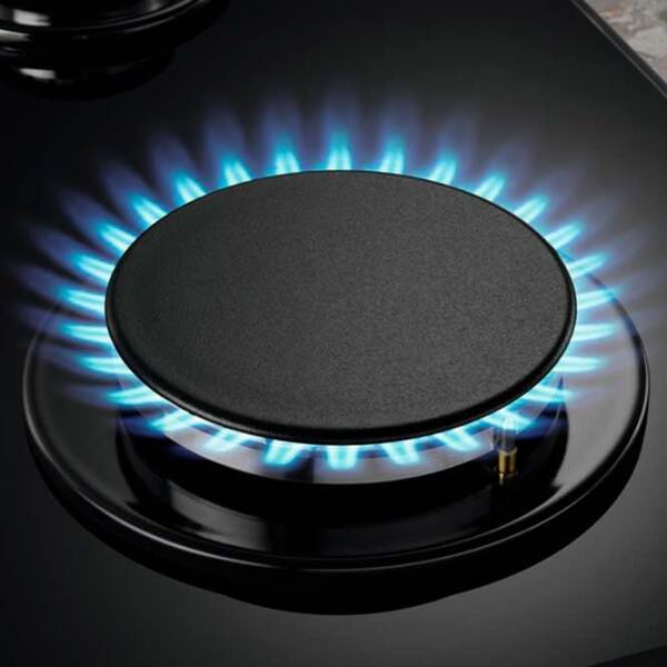 Газовая варочная панель Electrolux KGG6426K Черный Закаленное стекло, Решетка: Чугунная photo 2