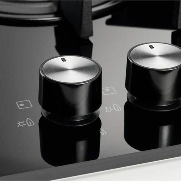Газовая варочная панель Electrolux KGG6426K Черный Закаленное стекло, Решетка: Чугунная photo 3