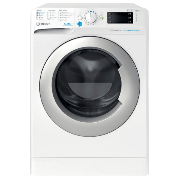 Стиральная машина с сушкой Indesit DE 96436 EWSV Белый 9 кг, 1400 об/мин, D photo 1