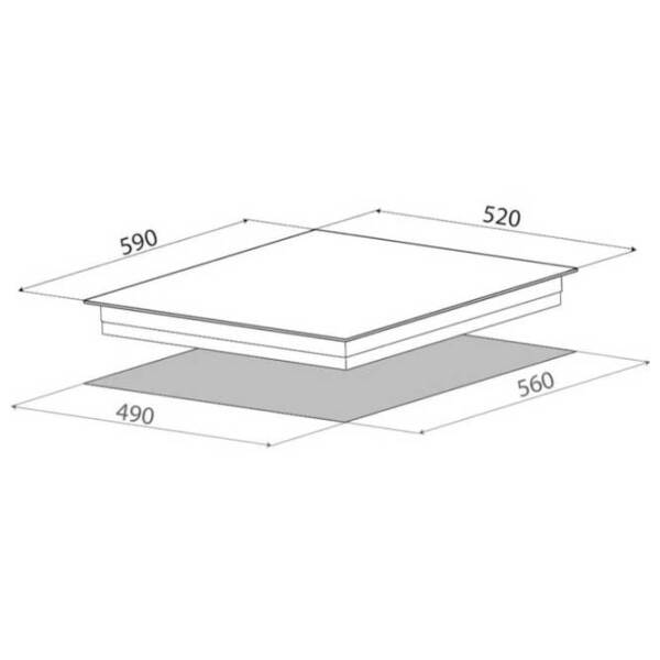 Индукционная варочная панель Elica Ratio 603 BL Черный Стеклокерамика, 7200 Вт photo 3