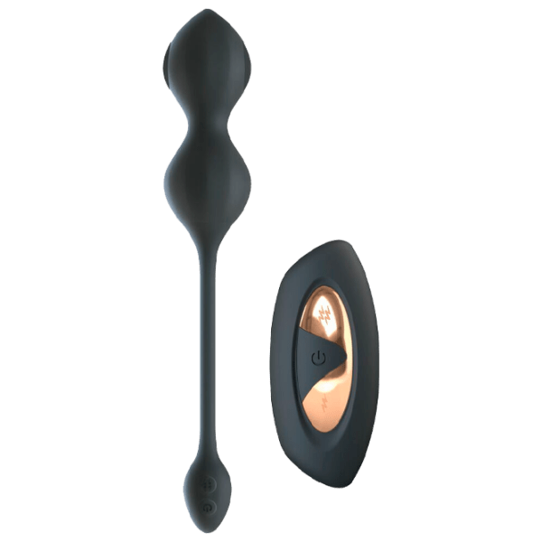 Вибратор XOUXOU Vibrating E-Stim Love Balls Черный  photo 1