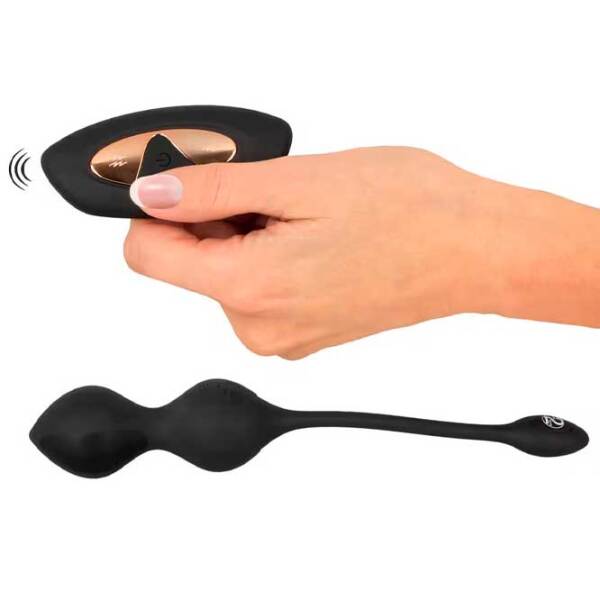 Вибратор XOUXOU Vibrating E-Stim Love Balls Черный  photo 4